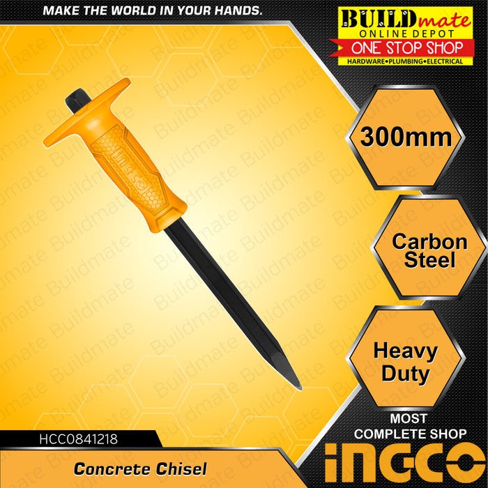 INGCO Concrete Chisel 300mm •BUILDMATE• 