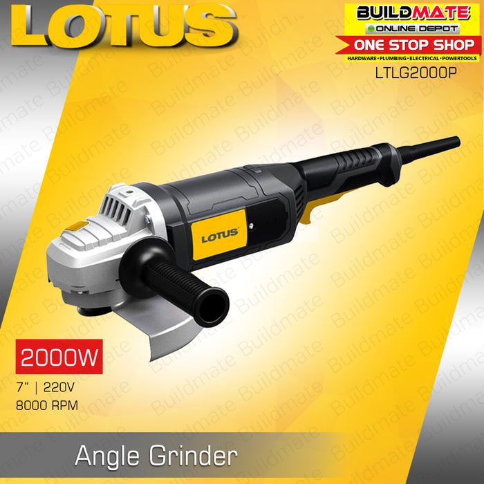 LOTUS Angle Grinder 7" 2000W LTLG2000P •BUILDMATE• LPT