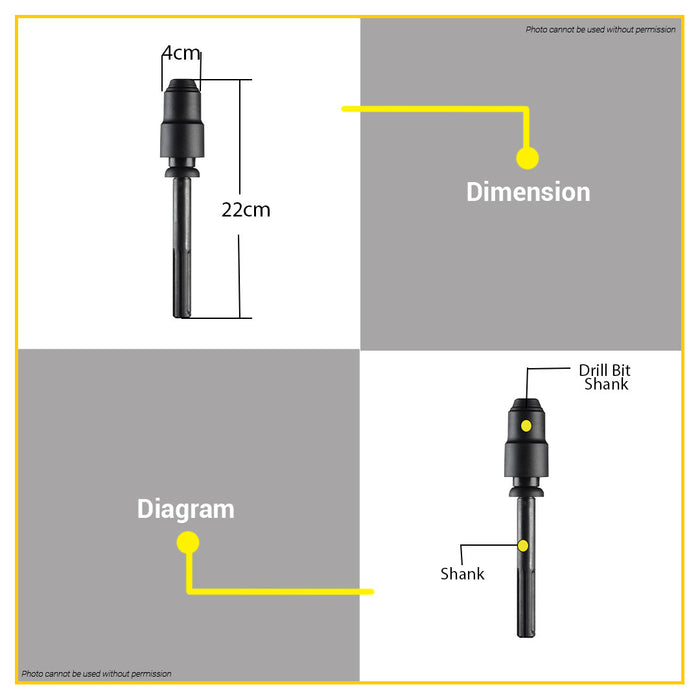 BUILDMATE Bosch SDS-Max Chuck to SDS-Plus Shank Drill Bit Adapter for Rotary Hammer 1618598159 - BAX