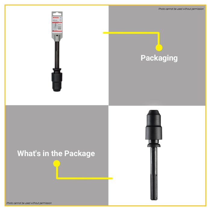 BUILDMATE Bosch SDS-Max Chuck to SDS-Plus Shank Drill Bit Adapter for Rotary Hammer 1618598159 - BAX