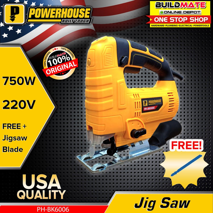 BUILDMATE Powerhouse Jigsaw Jigs Saw 550W | 750W  | 800W Wood Cutter Woodworking Cutting Pull Hand Variable Speed for Wood Metal DIY PH-BK6005 | PH-BK6006 | PH-JS65-800PRO • PHPT