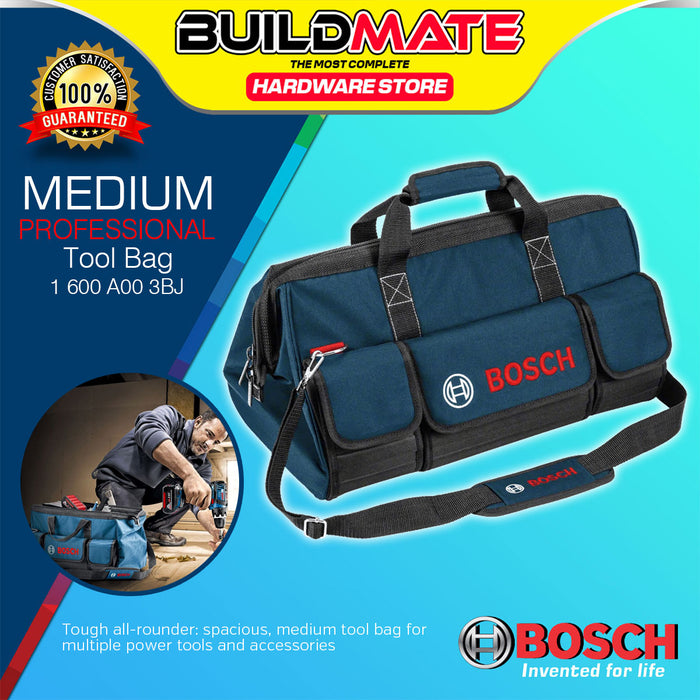 BUILDMATE Bosch Professional Medium Spacious Tool Bag Multi Pocket for Multiple Power Tools and Accessories Storage Organizer Bag 1600A003BJ