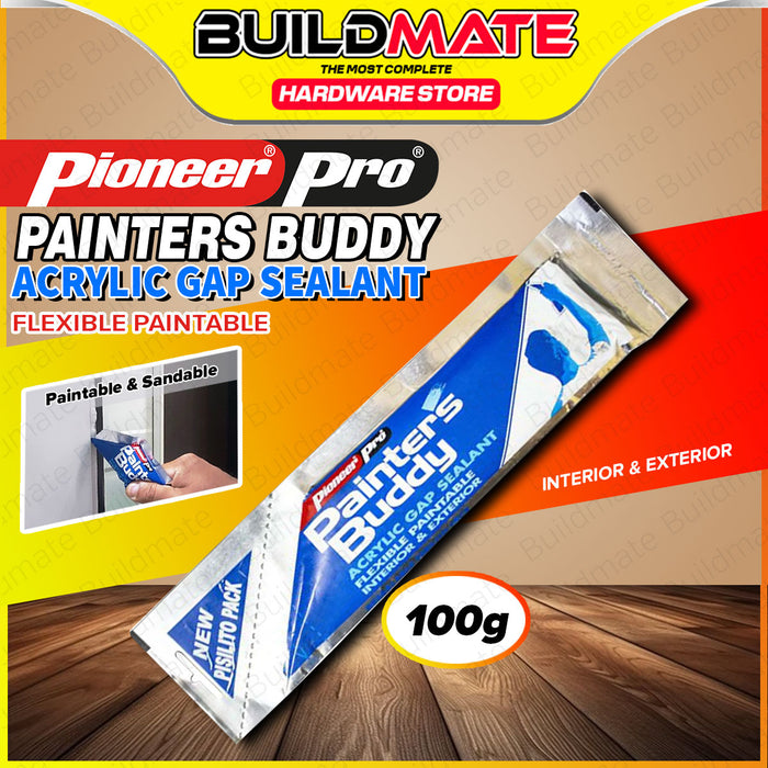 BUILDMATE Pioneer Pro Painters Buddy 100g / 480g Acrylic Gap Sealant Flexible Multipurpose Interior & Exterior Gap Filler 1PBA999J / 1GAB8013