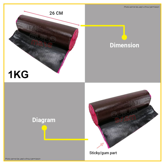 BUILDMATE Mega Vulcanizing Gum Kit Roll  10" Inch Vulcanizing Tire Repair Kit