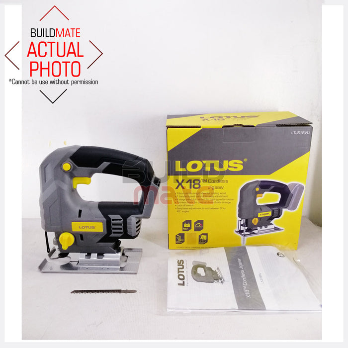 [BUNDLE] LOTUS X-LINE Cordless Jigsaw 18V LTJS18VLI + LTFC1800 + LTBP18G-2 •BUILDMATE• LCPT