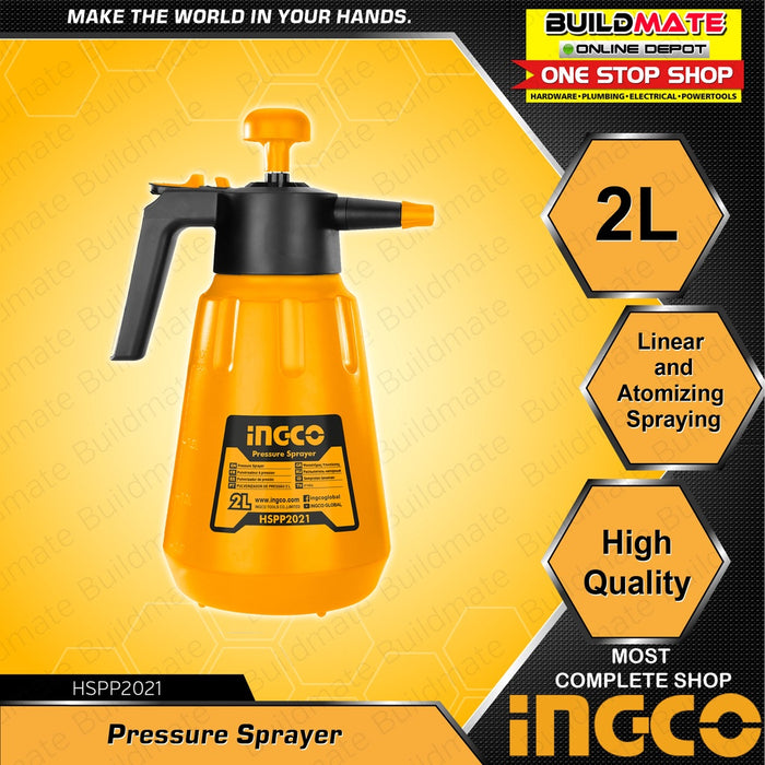 BUILDMATE Ingco 2L Pressure Sprayer Washer Disinfectant Agriculture Spray Handheld Garden Spray IHT