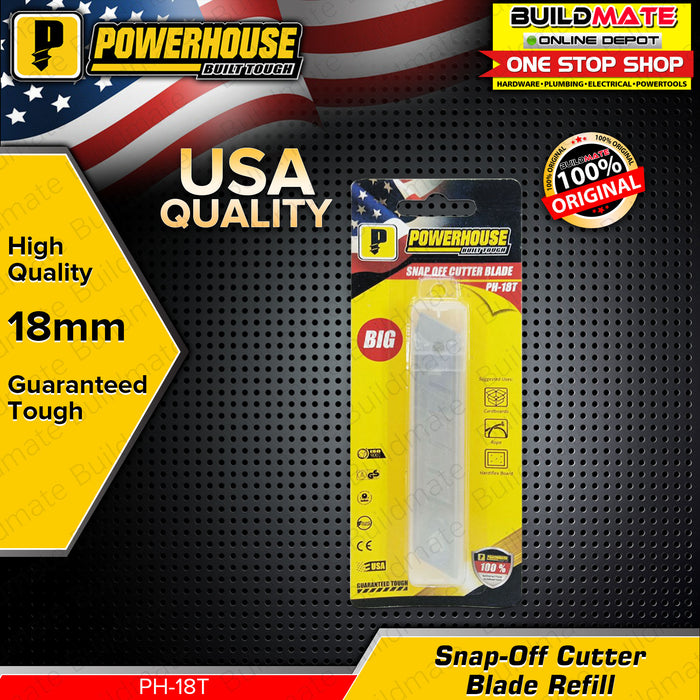 POWERHOUSE Snap-Off Cutter Blade Refill BIG 18mm PH-18T •BUILDMATE• PHHT