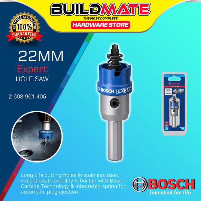 BUILDMATE Bosch TCT Hole Saw 20MM - 51MM Expert Sheet Metal Arbored for Drilling Metal Stainless BAX