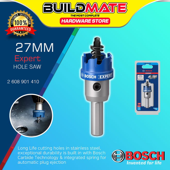 BUILDMATE Bosch TCT Hole Saw 20MM - 51MM Expert Sheet Metal Arbored for Drilling Metal Stainless BAX