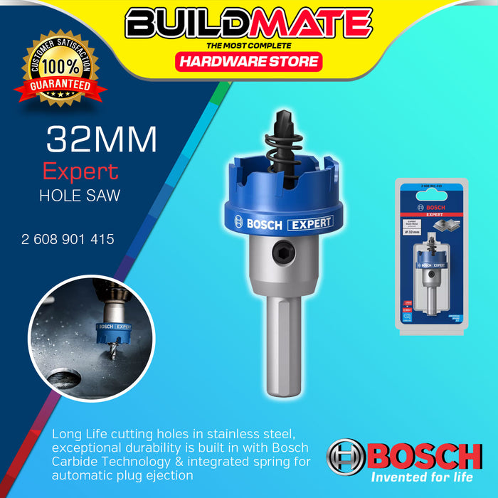 BUILDMATE Bosch TCT Hole Saw 20MM - 51MM Expert Sheet Metal Arbored for Drilling Metal Stainless BAX