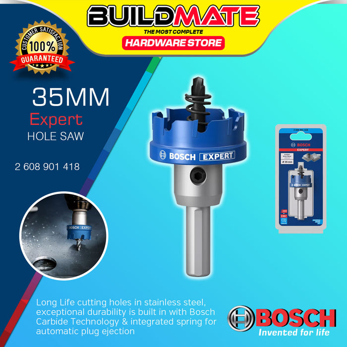 BUILDMATE Bosch TCT Hole Saw 20MM - 51MM Expert Sheet Metal Arbored for Drilling Metal Stainless BAX