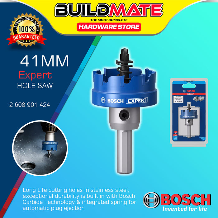 BUILDMATE Bosch TCT Hole Saw 20MM - 51MM Expert Sheet Metal Arbored for Drilling Metal Stainless BAX