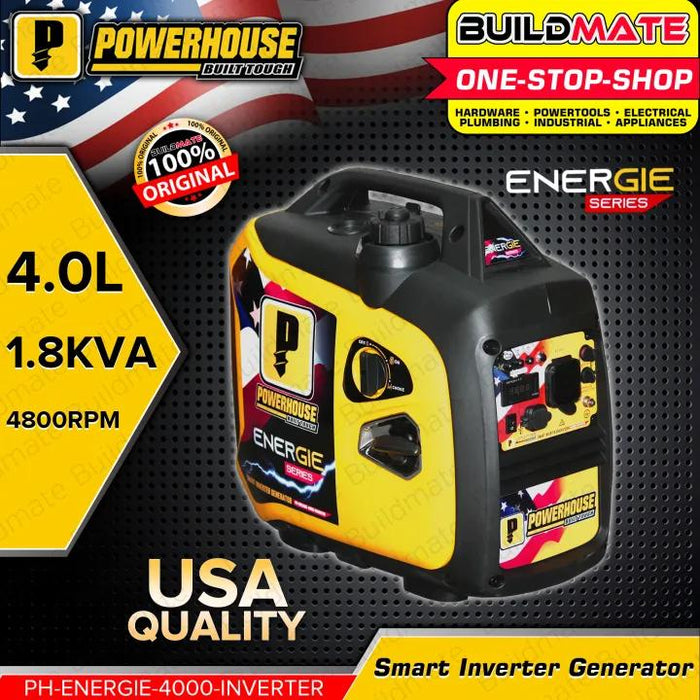 POWERHOUSE ENERGIE SERIES SMART Inverter Gasoline Generator 2.0 KW KVA PH-ENERGIE-4000-INV PHI