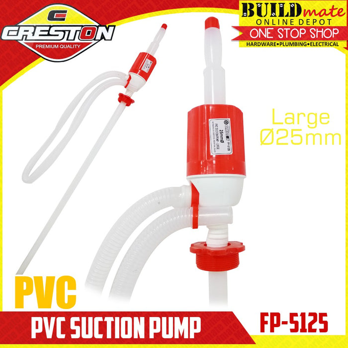 CRESTON PVC Suction Pump Ø25mm FP-5125 •BUILDMATE•