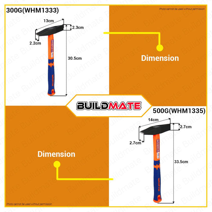 BUILDMATE Wadfow Welding Chipping Hammer 300G | 500G Welder Slag Removal Tool Removing Repair • WHT