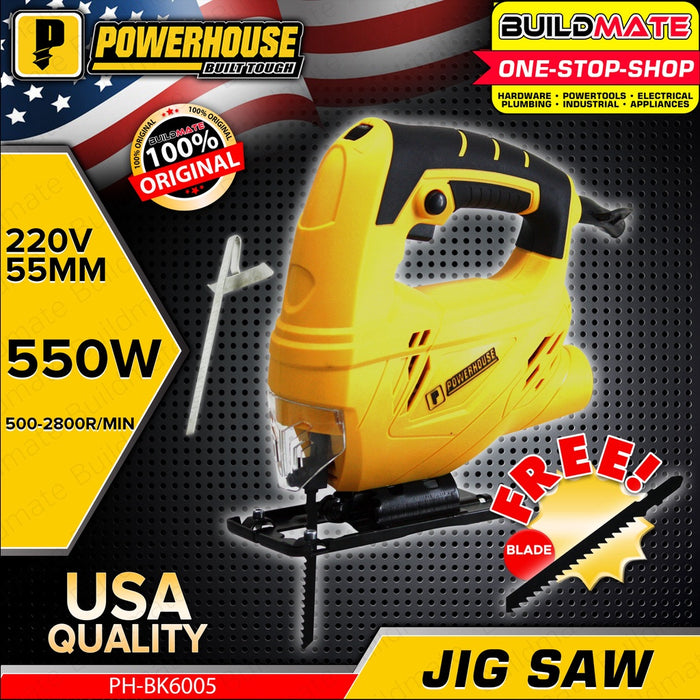 BUILDMATE Powerhouse Jigsaw Jigs Saw 550W | 750W  | 800W Wood Cutter Woodworking Cutting Pull Hand Variable Speed for Wood Metal DIY PH-BK6005 | PH-BK6006 | PH-JS65-800PRO • PHPT