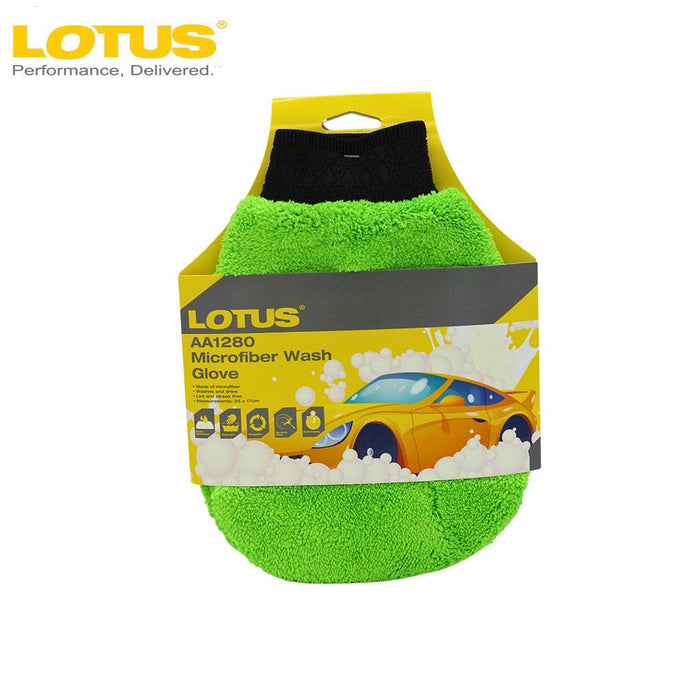 LOTUS Microfiber Wash Glove Washes and Dries Lint and Streak Free AA1280 •BUILDMATE•