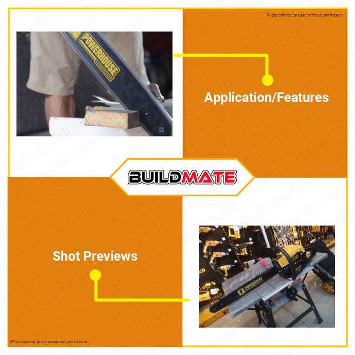 POWERHOUSE 22 Gasoline Chainsaw 2500W PH-CHSW-5800-22 W/ CHAIN BAR •BUILDMATE• PHI
