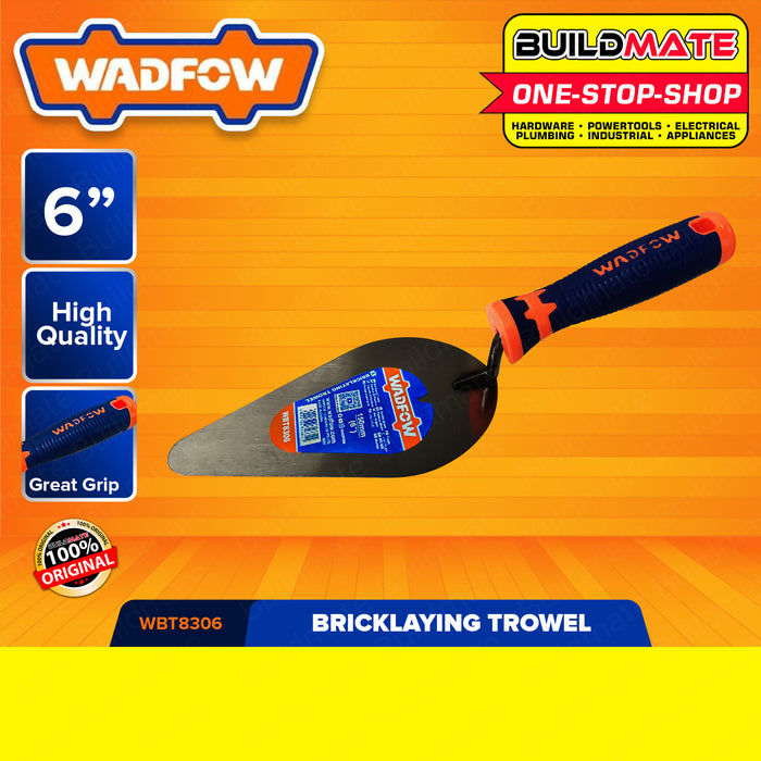 BUILDMATE Wadfow Bricklaying Trowel 6" | 7" | 8 Inch Brick Layering Cement Smoothening Masonry Trowel Finishing Wide Blade Pointing Margin Trowel Steel Construction Tools • WHT