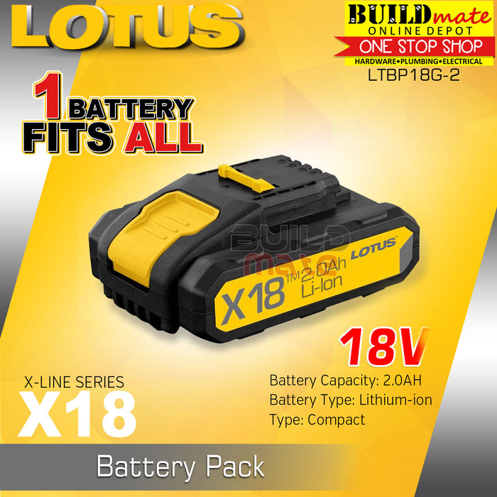 [BUNDLE] LOTUS X-LINE Cordless Jigsaw 18V LTJS18VLI + LTFC1800 + LTBP18G-2 •BUILDMATE• LCPT