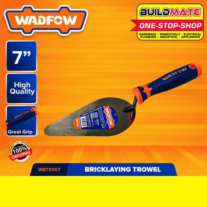 BUILDMATE Wadfow Bricklaying Trowel 6" | 7" | 8 Inch Brick Layering Cement Smoothening Masonry Trowel Finishing Wide Blade Pointing Margin Trowel Steel Construction Tools • WHT