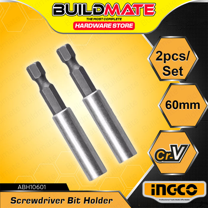 BUILDMATE Ingco Extension Screwdriver Bit Holder 60mm / 80mm With & Without Release Quick Change Adaptor Magnetic Tip ABH10601 | ABH40606 |ABH30801 - IHT