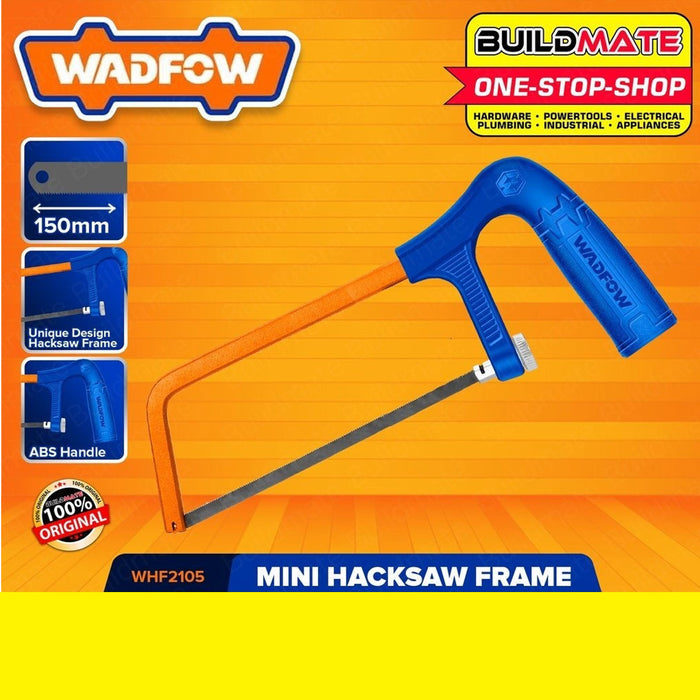 BUILDMATE Wadfow Mini Hacksaw Frame 6" Inch with 1pc Hacksaw Blade for Sawing Wood Mini Hand Saw SOLD PER PIECE WHF2105 / WHF2103 - WHT