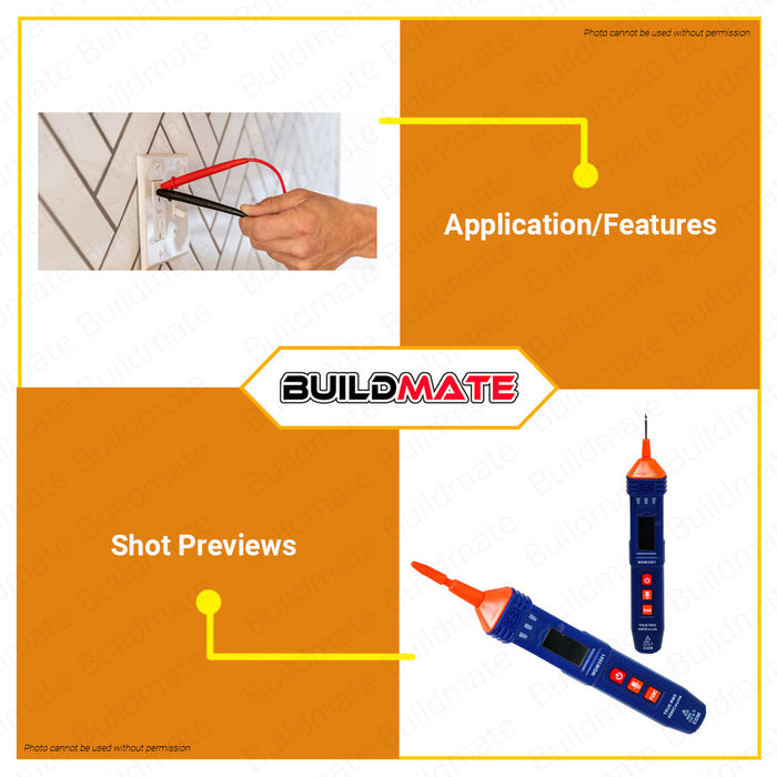 BUILDMATE Wadfow Digital Multimeter Tester 4000Counts CAT III 600V DC AC Volt Multimeter Electric Tester DC Voltage Tester AC Voltage Tester WDM3501 • WPT