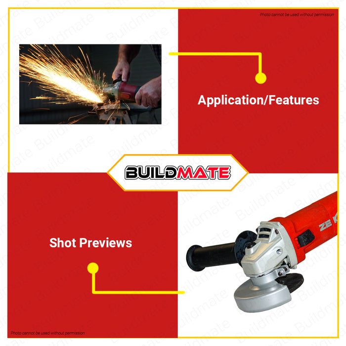 BUILDMATE Zekoki Angle Grinder 720W | 850W 100mm Electric Grinder Cutting Machine Grinding Wheels