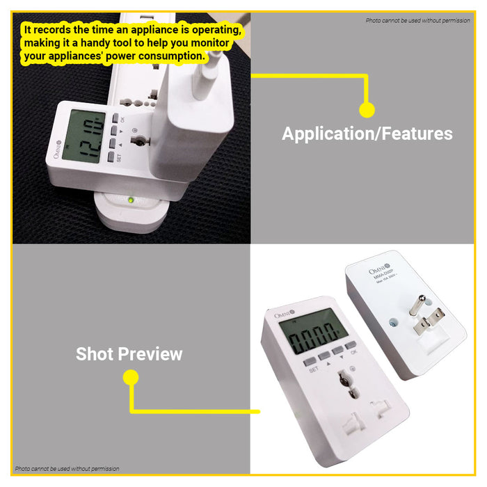 BUILDMATE Omni Mini Digital Power Reader 15A 90-250V MMA-DO2P-PK / MMAD02P-PK