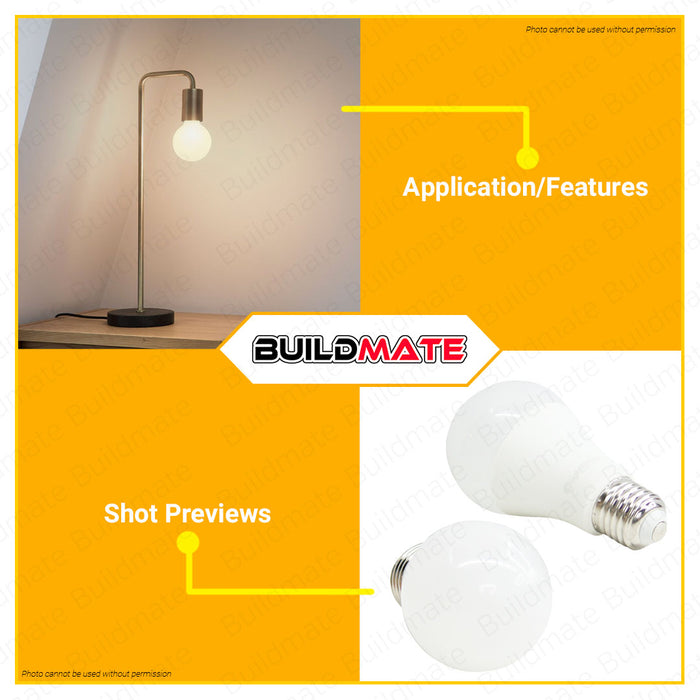 [BUY 1 GET 1 FREE] LIGHTHOUSE Led Bulb E27 Warm White Premium LED Light Bulb LED Lite Bulb •BUILDMATE•