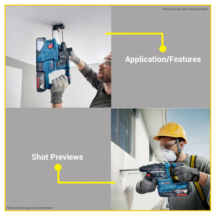 BUILDMATE Bosch 18V 2MM Cordless Rotary Hammer Chisel Drill BRUSHLESS SDS PLUS GBH 185-LI • BPT