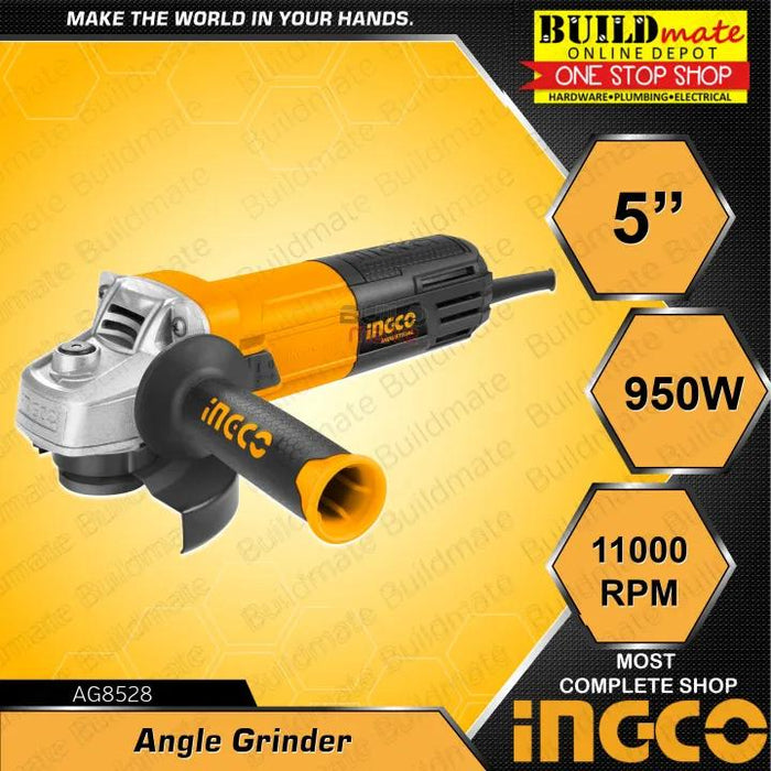 BUILDMATE Ingco Angle Grinder 5" M14 900W / 950W / 1100W Handheld Electric Polishing and Grinding Machine Power Tools - ICPT