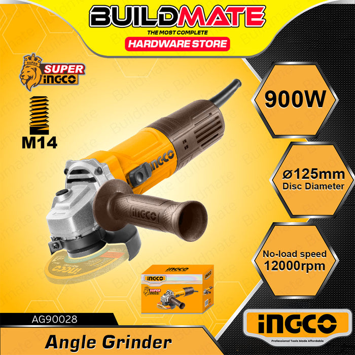 BUILDMATE Ingco Angle Grinder 5" M14 900W / 950W / 1100W Handheld Electric Polishing and Grinding Machine Power Tools - ICPT