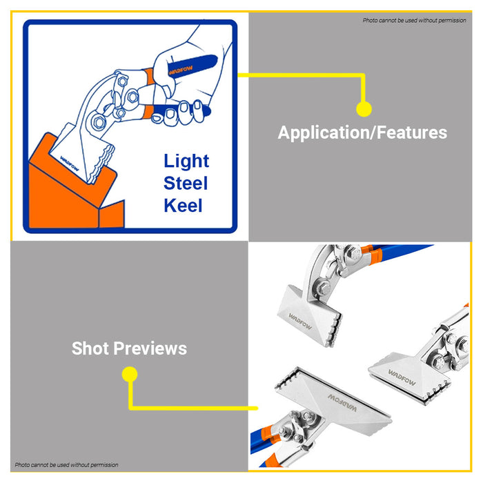 BUILDMATE Wadfow Hand Seamer Straight Jaw | Offset Jaw 3" Inch | 6" Inch Sheet Bender Tools Metal Seamer for Flattening Crimping Tool Seaming Pliers • WHT