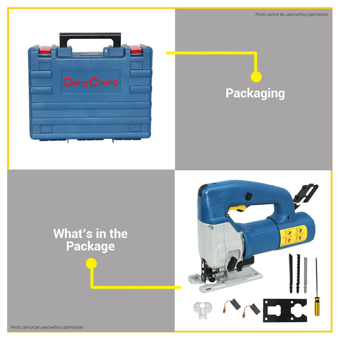 BUILDMATE Dong Cheng Electric Jigsaw 580W Wood Cutter Woodworking Cutting Edge Pull Hand Jig Saw Power Tools DMQ85