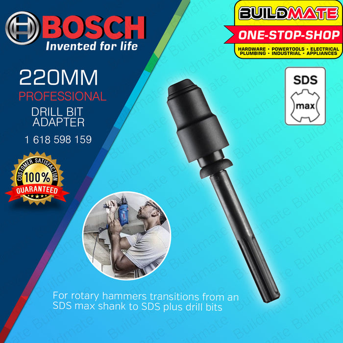 BUILDMATE Bosch SDS-Max Chuck to SDS-Plus Shank Drill Bit Adapter for Rotary Hammer 1618598159 - BAX