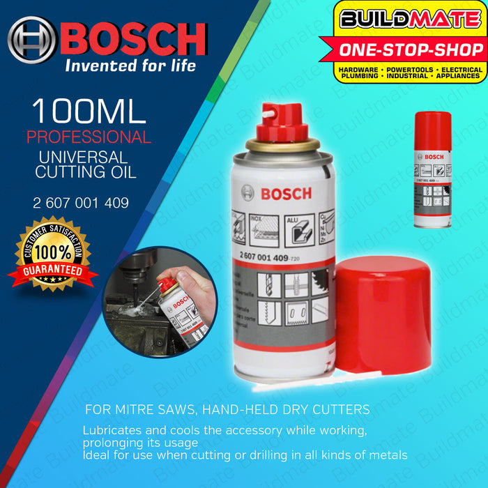 BUILDMATE Bosch 100ml Universal Cutting Oil for Metal Mitre Saw & Handheld Dry Cutter 2607001409 BAX