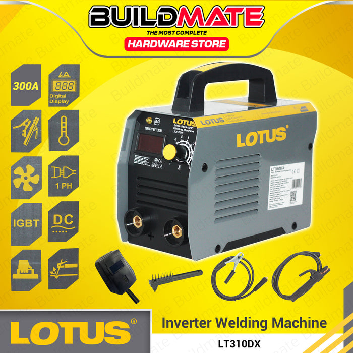 BUILDMATE Lotus Stick / ARC Welding Machine 300A MMA Portable Inverter Welding Machine LT310DX - LPT