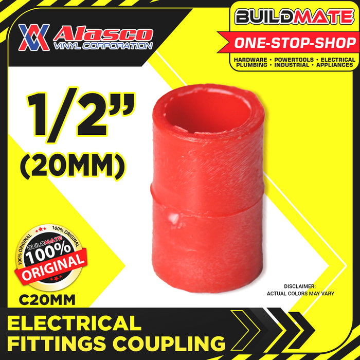 ALASCO 20mm-32mm Electrical Fittings Coupling 1/2", 3/4", 1" SOLD PER PIECE •BUILDMATE•