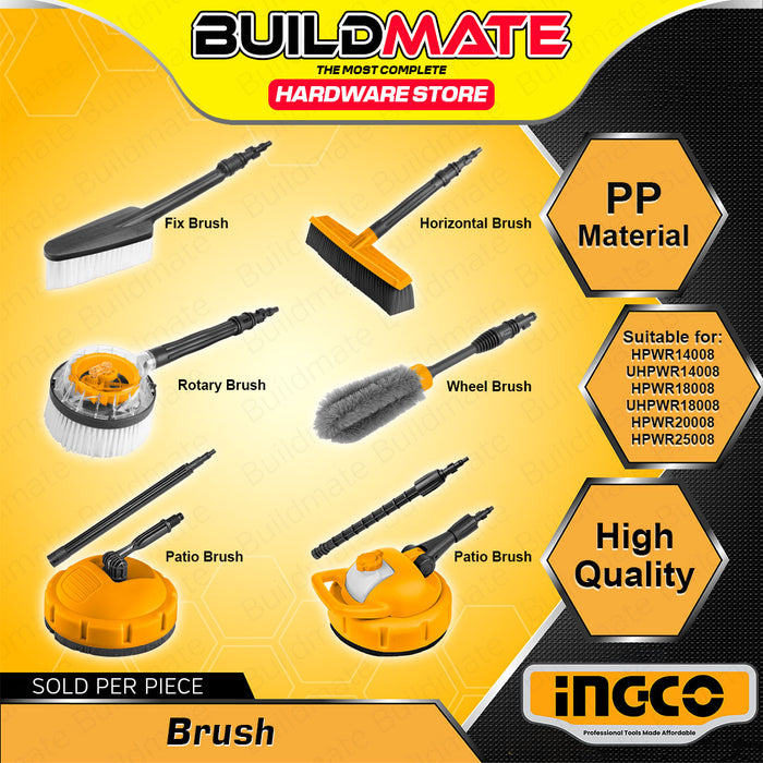 BUILDMATE Ingco Cleaning Brushes , Fix, Rotary, Horizontal, Patio and Wheel Brush for High Pressure Washer - IHT