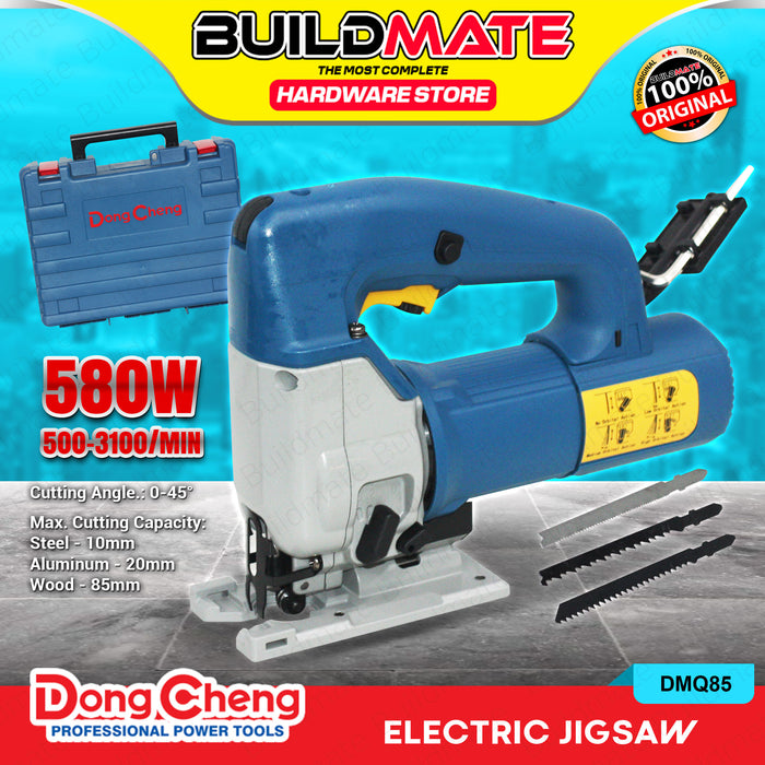 BUILDMATE Dong Cheng Electric Jigsaw 580W Wood Cutter Woodworking Cutting Edge Pull Hand Jig Saw Power Tools DMQ85