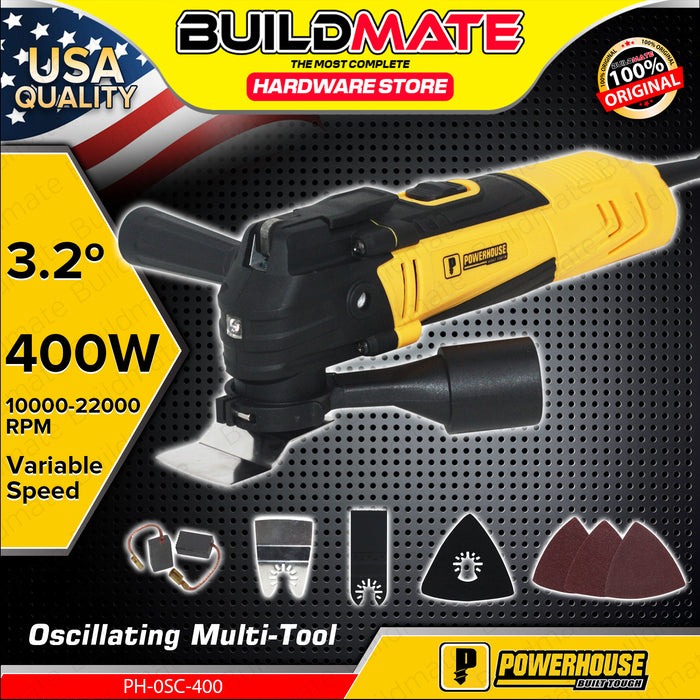 BUILDMATE Powerhouse 400W Oscillating Multi-Function Tool Set Wood Cutter with Variable Speed Function - PHPT