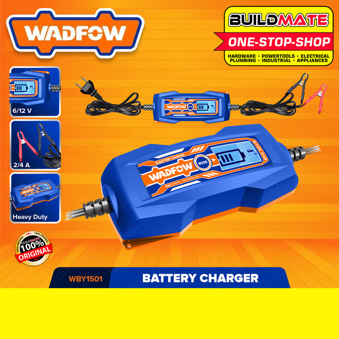 WADFOW Battery Charger  12V Fully-Automatic Smart Car Battery Charger WBY1501 •BUILDMATE• WPT