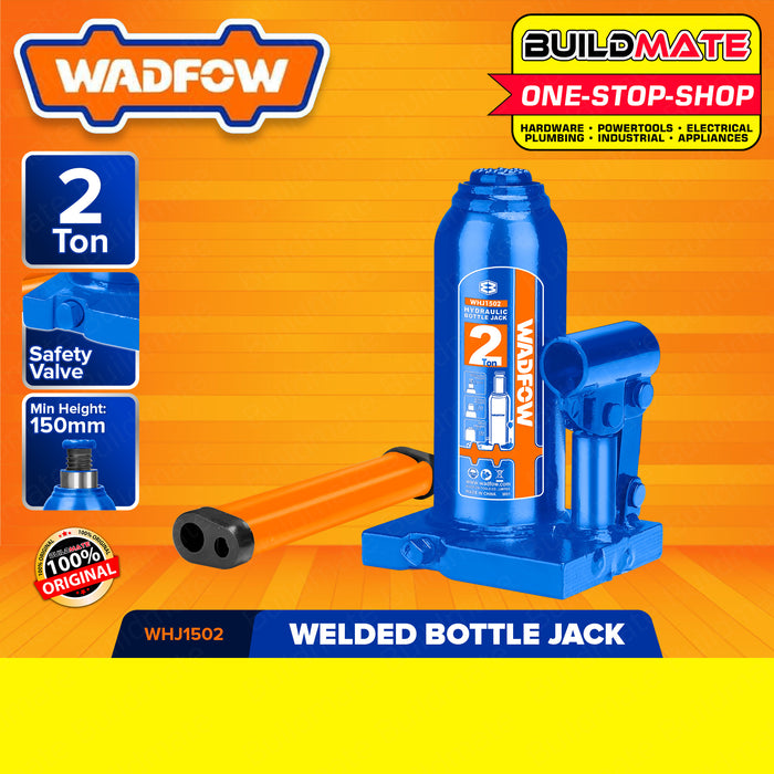 WADFOW 2 TONS Hydraulic Bottle Jack Welded Bottle Jack 2 Ton Easy Lifting WHJ1502 •BUILDMATE• WHT