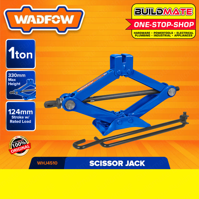 WADFOW 1 TON Scissor Jack Scissor Lift Jack Tire Repair Changing Tire Tool WHJ4510 •BUILDMATE• WHT