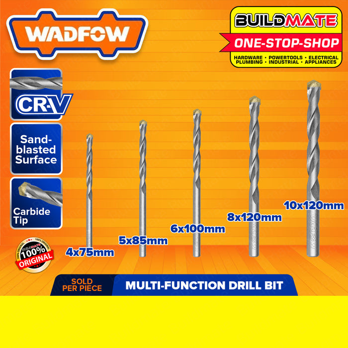 BUILDMATE Wadfow Multi-Function Drill Bit 4mm To 10mm Alloy Triangle Drill Bits Concrete Drill Bit Ceramic Tile Drill Bits Carbide Tip / Point Angle Multi-Function Metal Drill For Brick, Tile, Cement, Ceramic, Glass, And Plastic Hand Tool WMZ1K • WHT