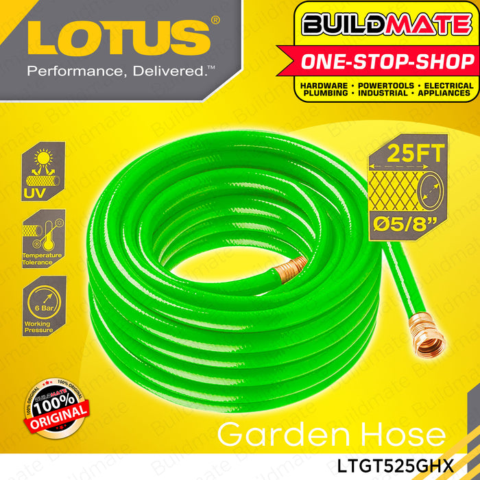 LOTUS Garden Hose 5/8 x 25ft LTGT525GHX •BUILDMATE• LHT LUTOS