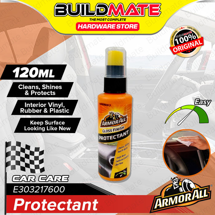 BUILDMATE Armor All Protectant Spray 120ML | 300ML | 500M [SOLD PER PIECE] Gloss Finish Car Care Sprayer Protectant Clean, Shines and Protects Vinyl, Rubber and Plastic Suitable for Automotive Household Usage •