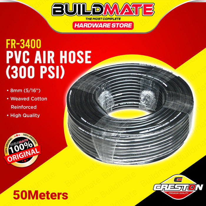 BUILDMATE Creston PVC Air Hose 300PSI Air Line Tubing Pneumatic Duct Hose Pipe Conduit for Air Compressor FR-3400